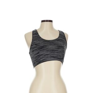 Tek Gear Women’s Large Black and White Striped Medium Support Sports Bra